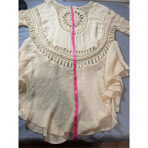 Paradise Crochet Cream boho beach cover-up - Picture 5 of 5